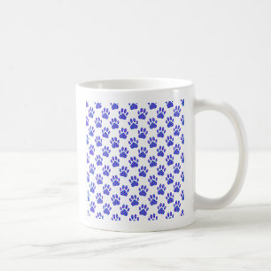 Cosmic Paw Print Pattern Tasse