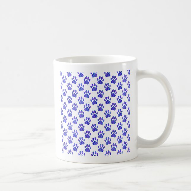 Cosmic Paw Print Pattern Tasse (Rechts)