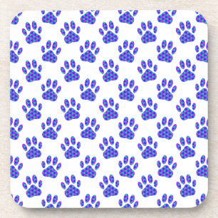 Cosmic Paw Print Pattern Untersetzer