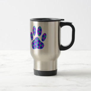 Cosmic Paw Print Reisebecher