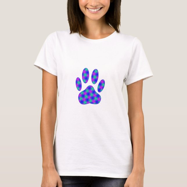 Cosmic Paw Print T-Shirt (Vorderseite)