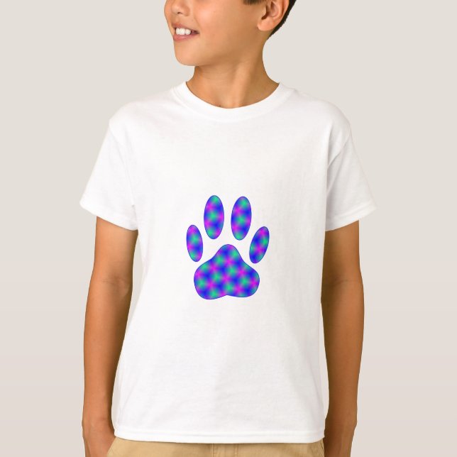 Cosmic Paw Print T-Shirt (Vorderseite)