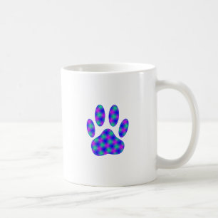 Cosmic Paw Print Tasse