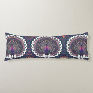 Cosmic Peacock Mandala Seitenschläferkissen