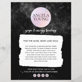 Cosmic Pink Moon Yoga, Life Coach, Astrologer Flyer