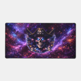 Cosmic Pirate Skull Galaxy Gaming Mouse Pad Schreibtischunterlage