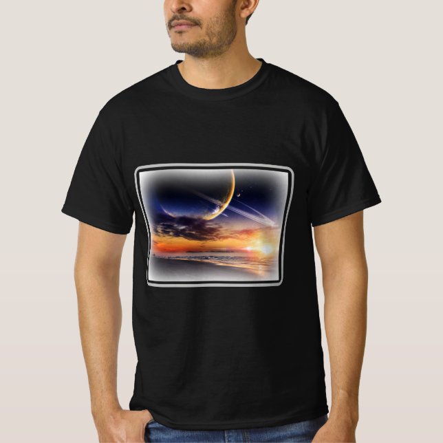 Cosmic Planet Horizon Value T-Shirt (Vorderseite)