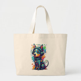 Cosmic Pup Astronaut - Tot Jumbo Stoffbeutel