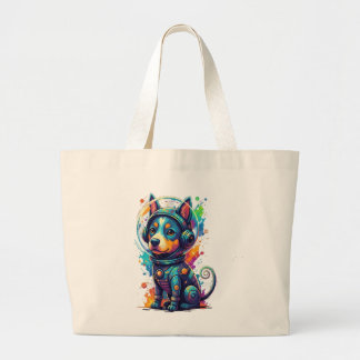 Cosmic Pup Astronaut - Tot Jumbo Stoffbeutel