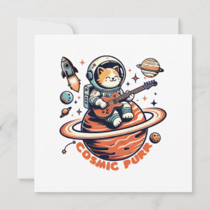 Cosmic Purr - Astro Gitarrist Katze