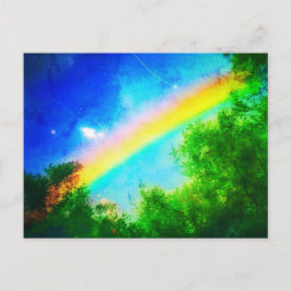 COSMIC RAINBOW Verde Postkarte