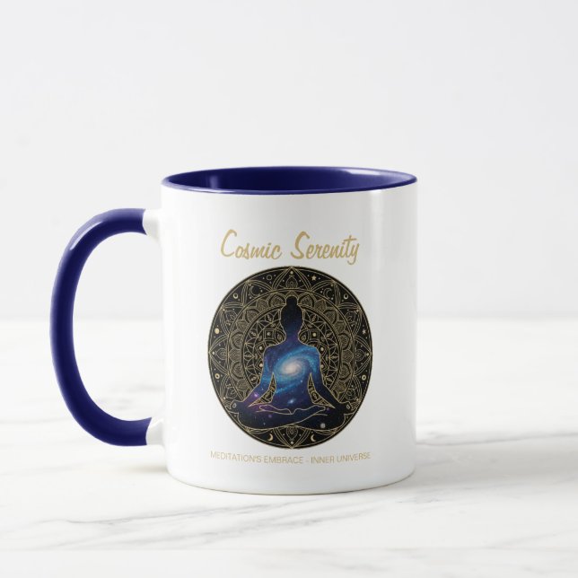 Cosmic Serenity Meditation – Galaxy Mandala  Tasse (Links)