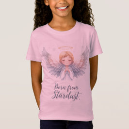 Cosmic Snow Angel Born from Stardust T-Shirt
