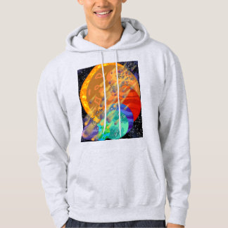 "Cosmic Space Hoodie – Planeten und Meteoriten Des