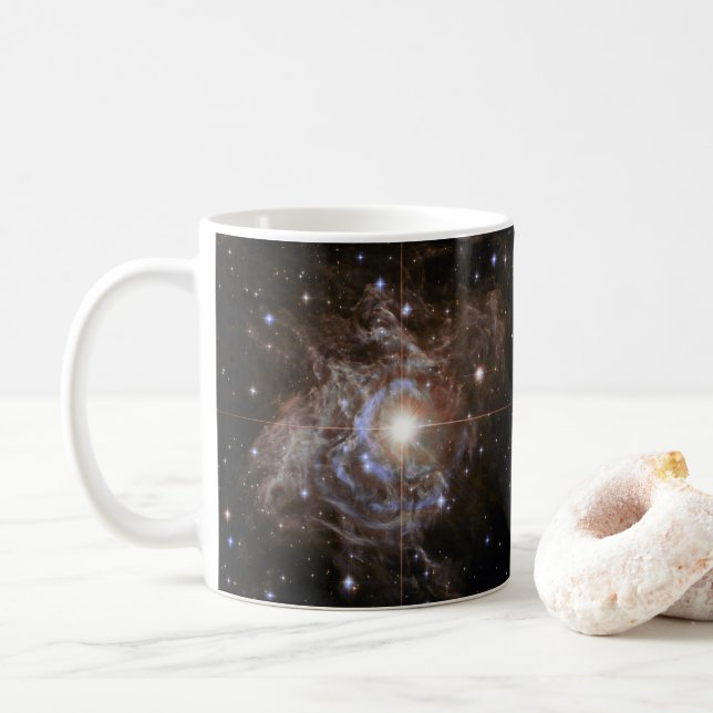 Cosmic Star Holiday Wreath Kaffeetasse (Mit Donut)