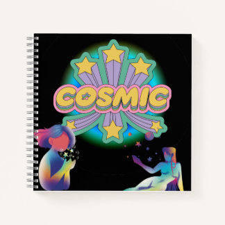 Cosmic Stars Retro Aesthetic Notebook   Notizbuch