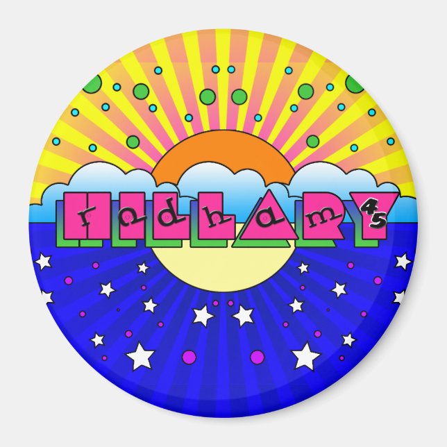 Cosmic Style Hillary Celebration Poster Magnet (Vorne)