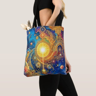 Cosmic Sun Mandala Art