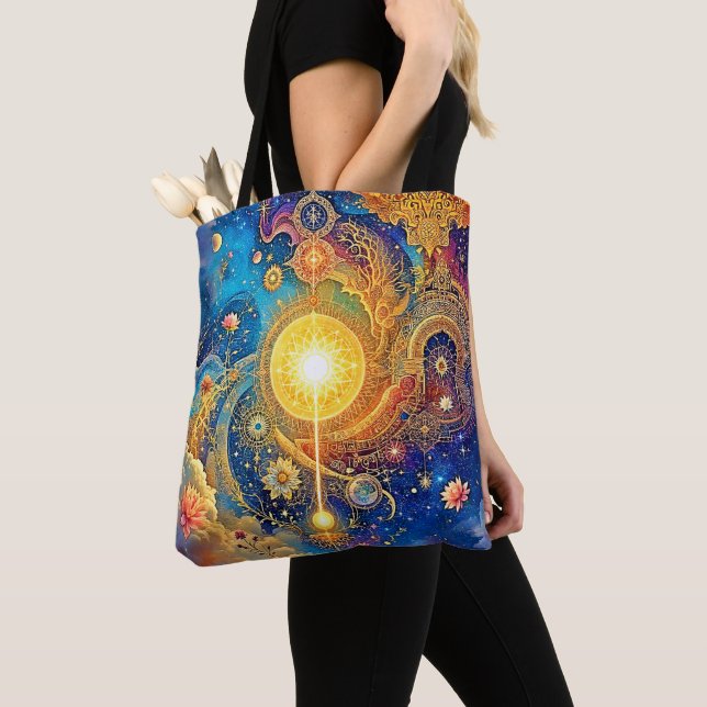 Cosmic Sun Mandala Art (Von Nahem)