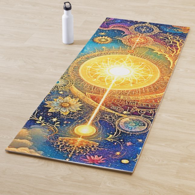 Cosmic Sun Mandala Art Yogamatte (Beispiel)