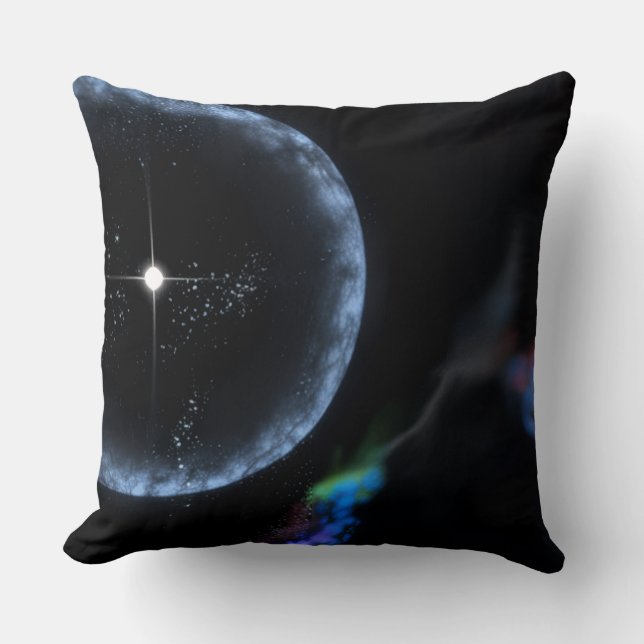 "Cosmic Supernova" Throw Pillow Kissen (Vorderseite)