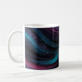 🌌 Cosmic Swirls: Galaxy-Inspire Abstract Design Kaffeetasse