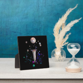 Cosmic Symphony Plaque mit Easel Fotoplatte