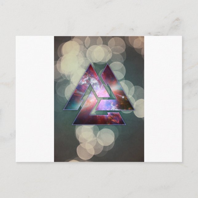 Cosmic Triple Knot Postkarte (Vorderseite)