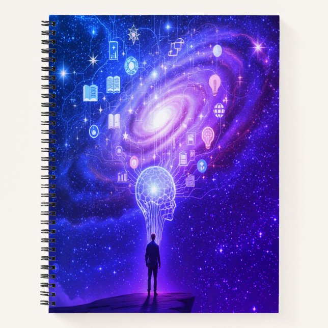 Cosmic Vision Spiral Notebook Notizbuch (Vorderseite)