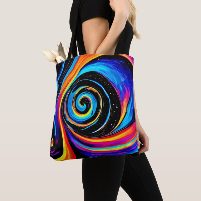 Cosmic Vortex Swirl in Neon Hues (Von Nahem)