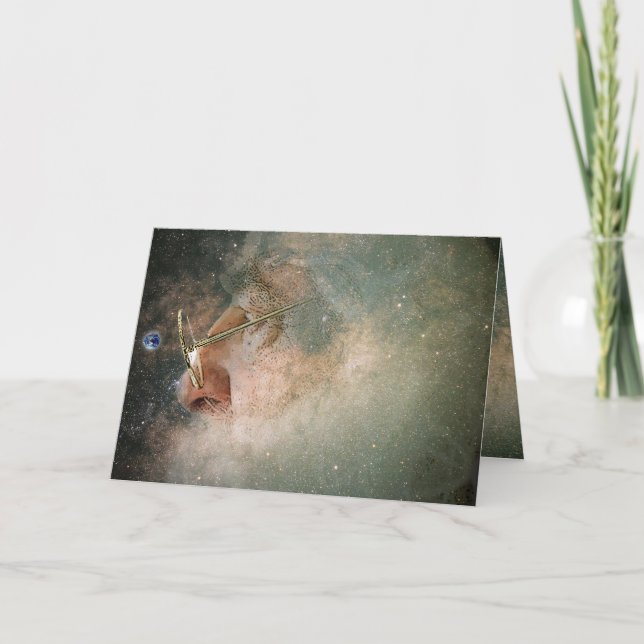 Cosmic Weihnachtskarte Feiertagskarte (Vorderseite)