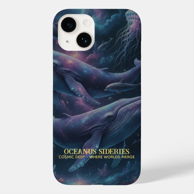 Cosmic Whale Galaxy Ocean Case-Mate iPhone Hülle (Rückseite)