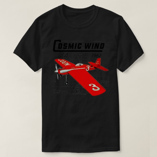 Cosmic Wind Control Line RC Model Airplane Premium T-Shirt (Design vorne)