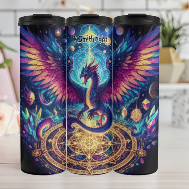 Cosmic Winged Dragon Thermosbecher (Von Creator hochgeladen)