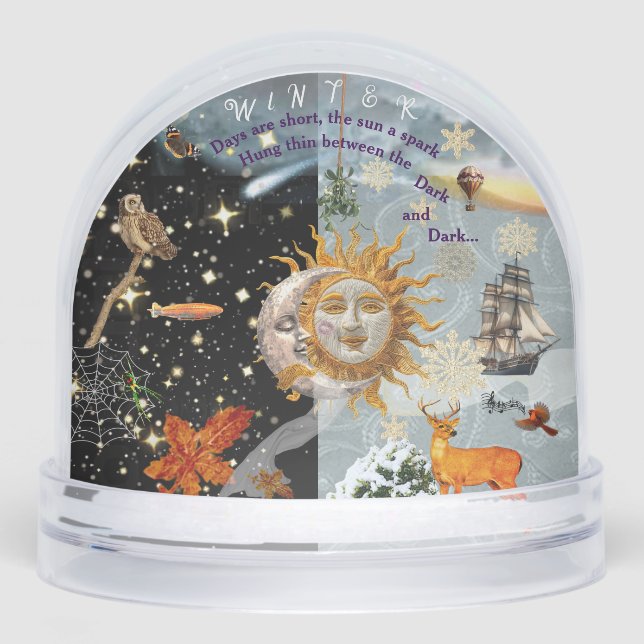 Cosmic Winter Snow Globe Schneekugeln (Vorderseite)