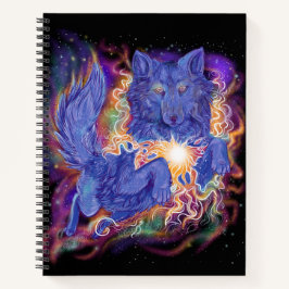 Cosmic Wolf Sketchbook-Notebook Notizbuch