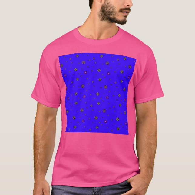 Cosmicdark Blue Polka Dot T-Shirt (Vorderseite)