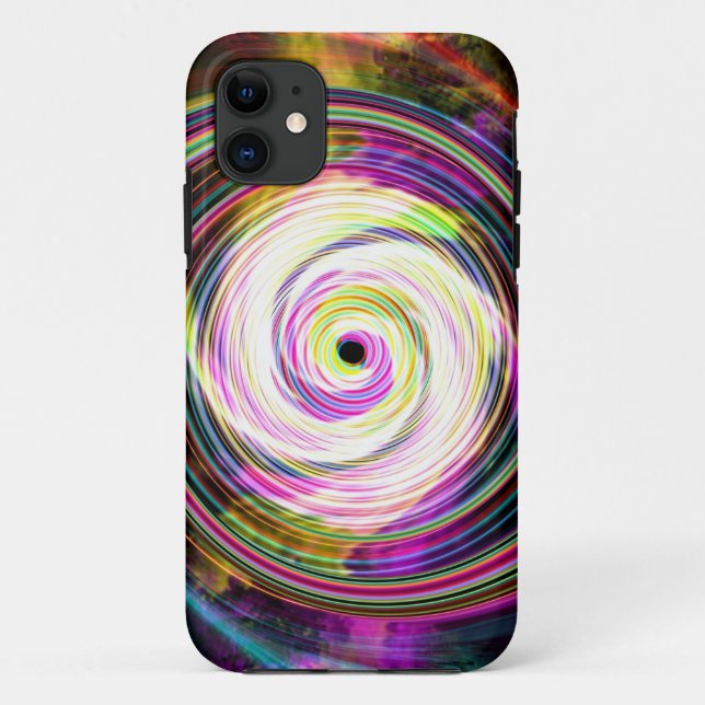 Cosmis Rays Handy Case mit weißem Swirl (Rückseite)