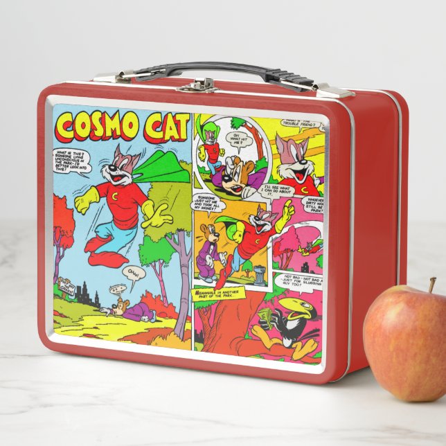 Cosmo Cat Comic in den 50er Jahren  Metall Brotdose (Beispiel)
