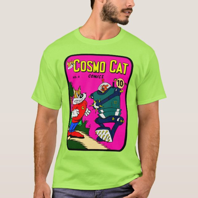 Cosmo Cat Comic T - Shirt der 40er Jahre (Vorderseite)