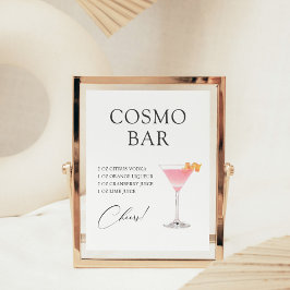 Cosmo Cocktail Bar Rezept Poster
