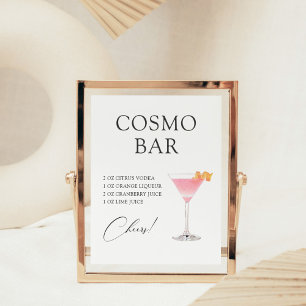 Cosmo Cocktail Bar Rezept Poster