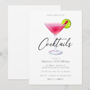 Cosmo Cocktailparty-Einladungen Einladung