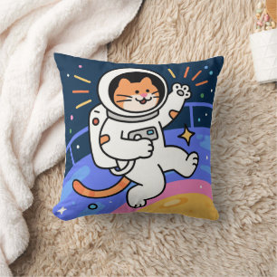 CosmoCat: Paws im Orbit Kissen