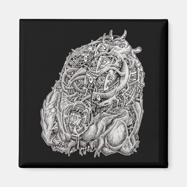 Cosmographic Head von Brian Benson, Magnet (Vorne)