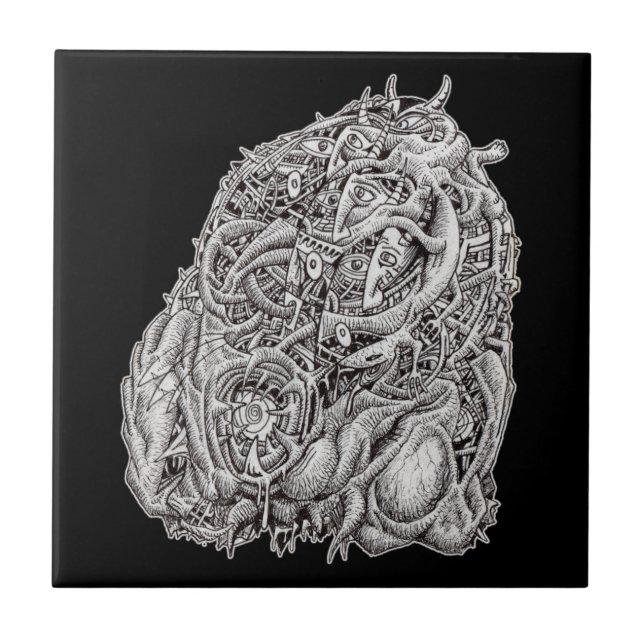 Cosmographic Head von Brian Benson, Tile Fliese (Vorderseite)