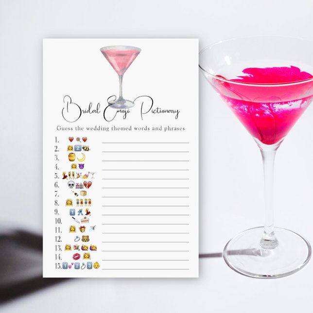 Cosmopolitan Bridal shower emoji pictionary (Von Creator hochgeladen)