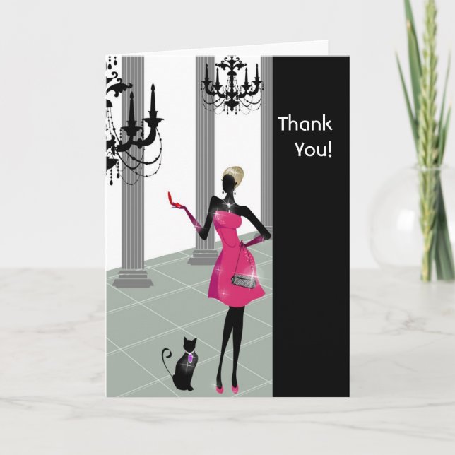 Cosmopolitan Chic Thank You Cards Dankeskarte (Vorderseite)