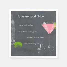 Cosmopolitan Cocktail Rezept Serviette