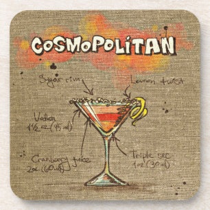 Cosmopoliter Cocktail Drink Untersetzer